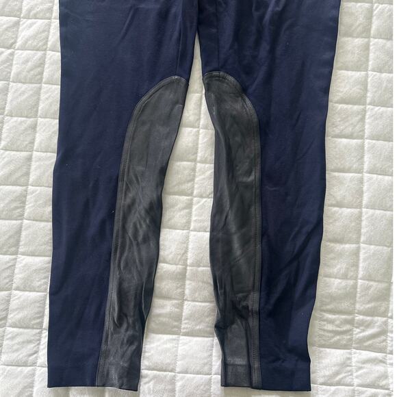 J CREW Womens Pants Pixie Jodhpur Blue Riding Ponte Knit Skinny Equestrian 10 - Picture 3 of 12